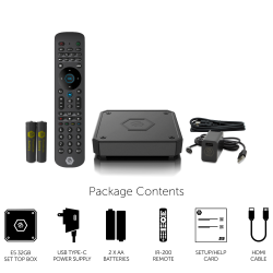 Buzz TV Box E5 -32GB Android 11 / 2X2 Wi-Fi / USB-C / TV Box / Buzz TV E5 Essentials