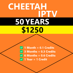 Cheetah IPTV 50 Years Reseller Panel