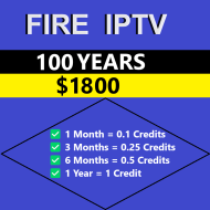 Fire IPTV 100 Years Reseller Panel