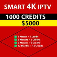 Smart 4K IPTV 1000 Reseller Credits